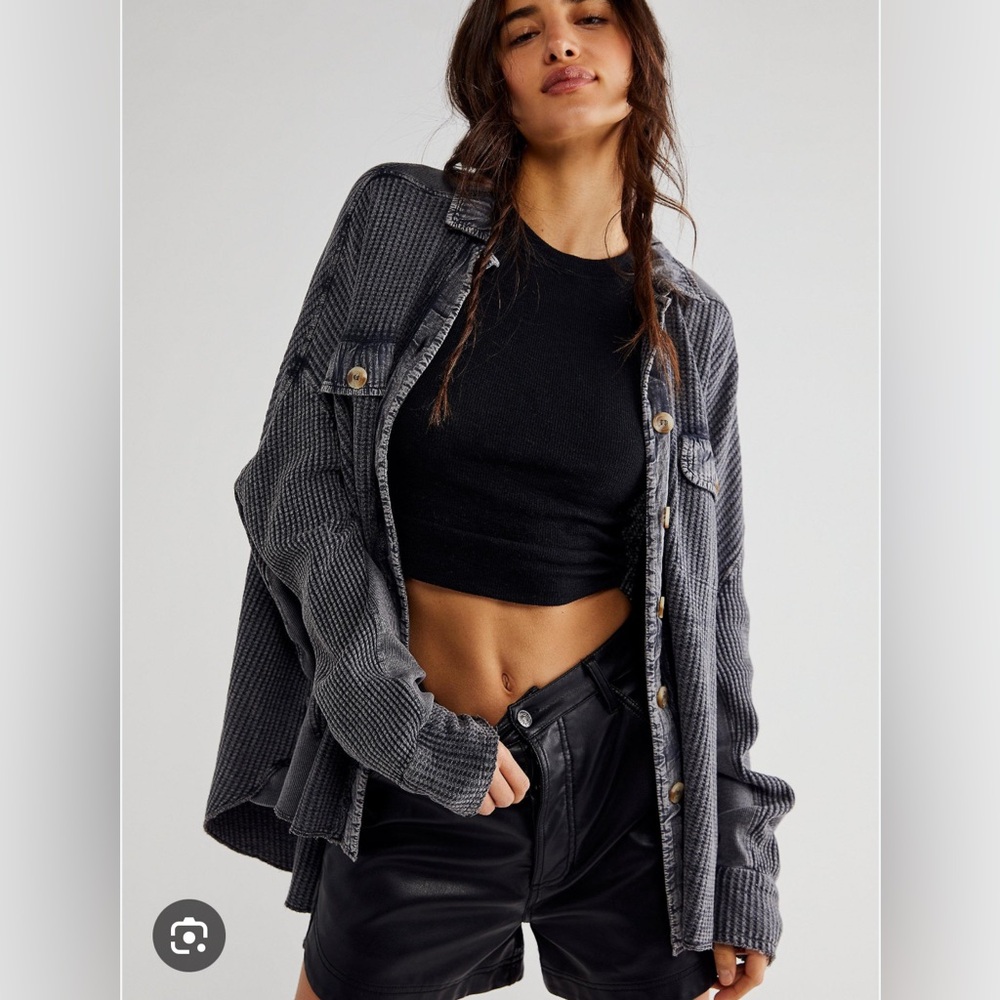 FP Free People One Scout Jacket in Deep Gray in XS